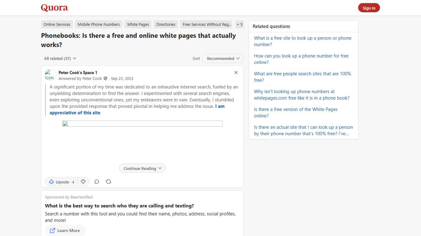 Phonebooks: Is there a free and online white pages that actually works? - Quora