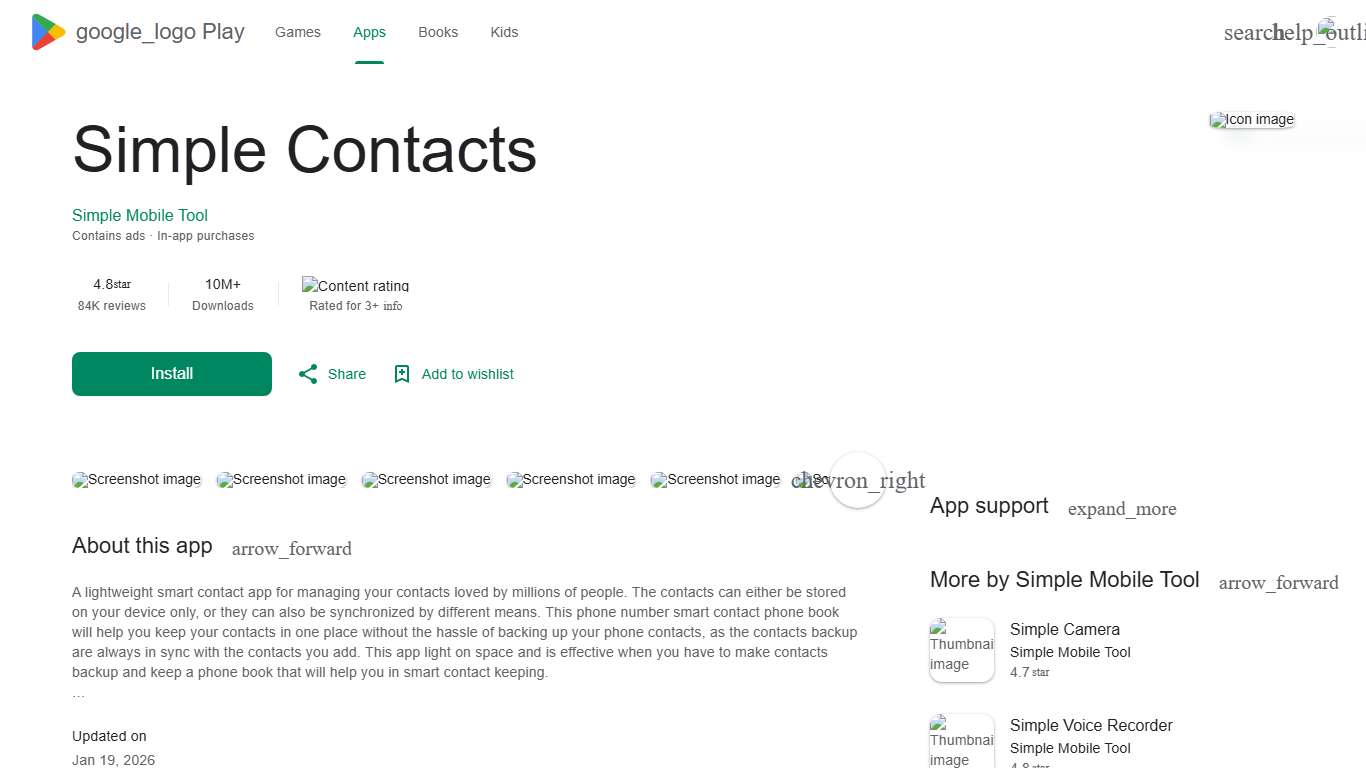 Simple Contacts - Apps on Google Play